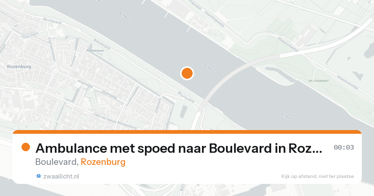 Ambulance met spoed naar Boulevard in Rozenburg — 30 jan 2026
