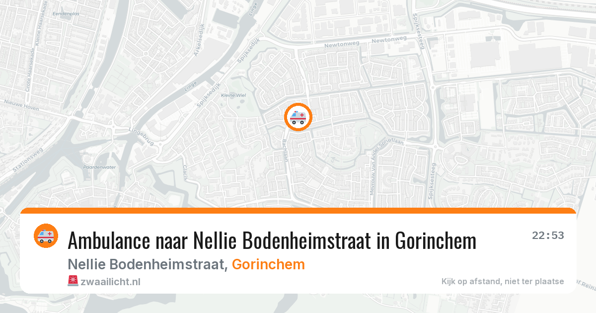 Ambulance naar Nellie Bodenheimstraat in Gorinchem — 18 jul 2026