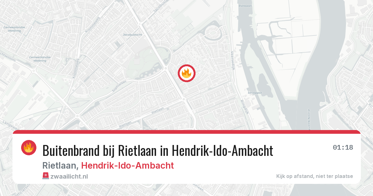 Buitenbrand bij Rietlaan in Hendrik-Ido-Ambacht — 1 apr 2026