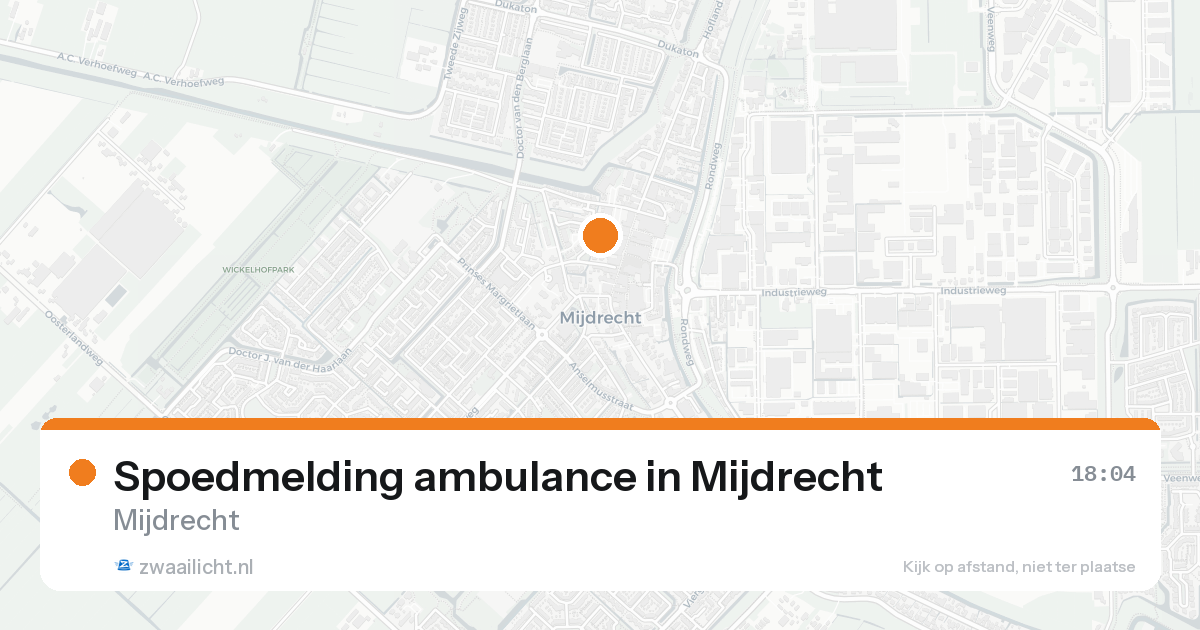 Spoedmelding ambulance in Mijdrecht — 30 jan 2026