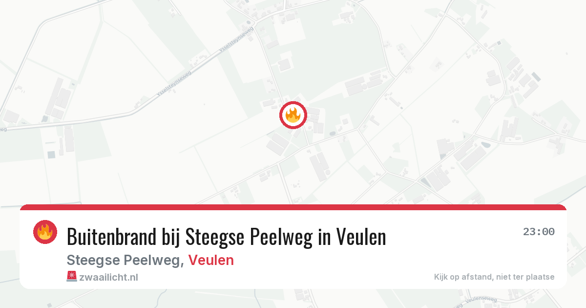 Buitenbrand bij Steegse Peelweg in Veulen — 4 apr 2026