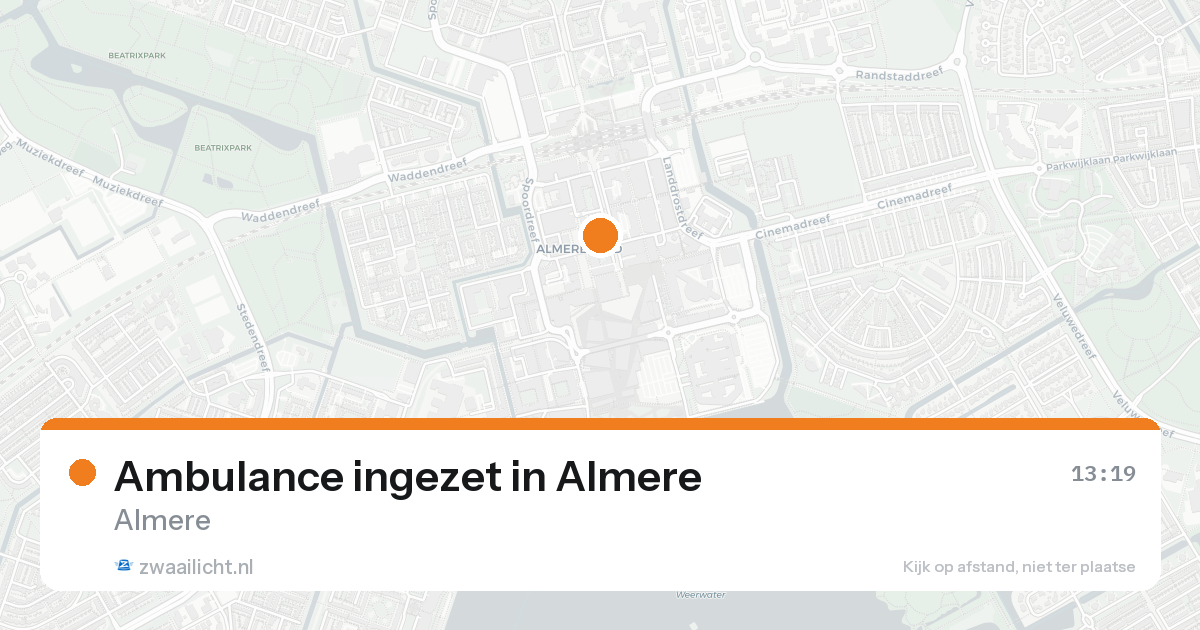 Ambulance ingezet in Almere — 30 jan 2026