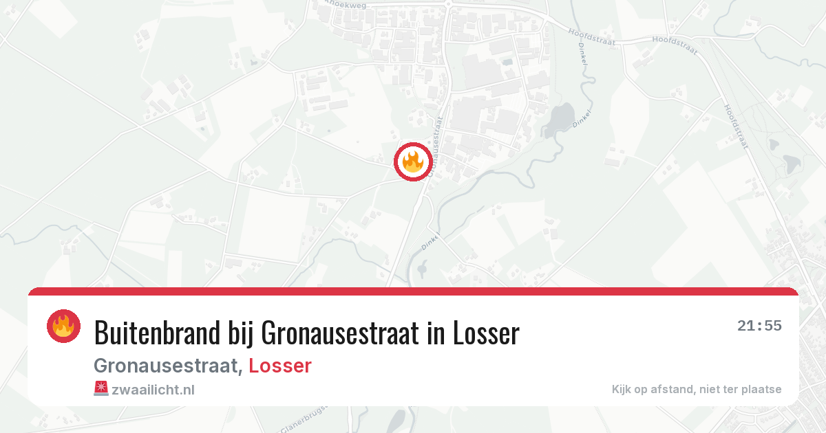 Buitenbrand bij Gronausestraat in Losser — 18 jul 2026