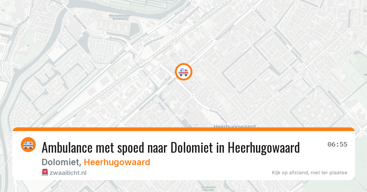Ambulance met spoed naar Dolomiet in Heerhugowaard — 9 feb 2026