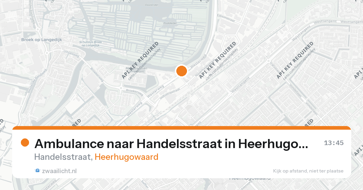 Ambulance naar Handelsstraat in Heerhugowaard — 22 jul 2026