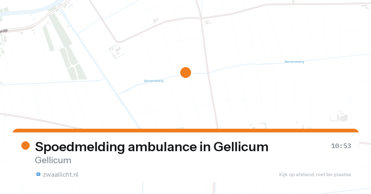 Spoedmelding ambulance in Gellicum — 18 aug 2026