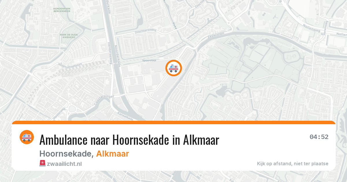 Ambulance naar Hoornsekade in Alkmaar — 13 aug 2026