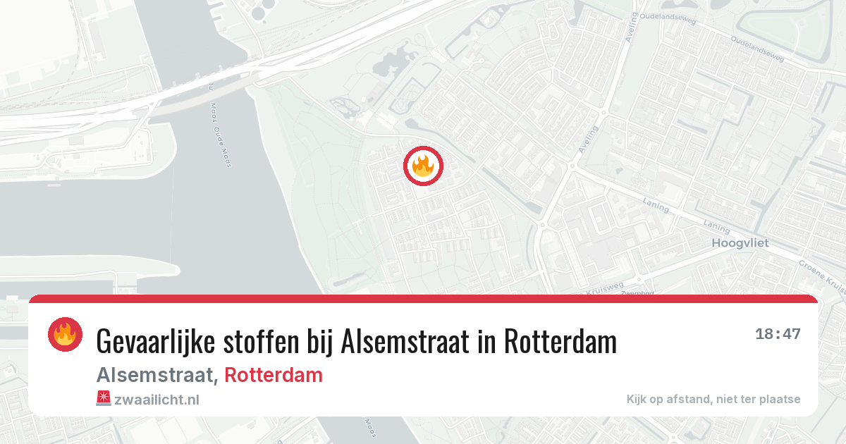 Gevaarlijke stoffen bij Alsemstraat in Rotterdam — 30 jun 2026