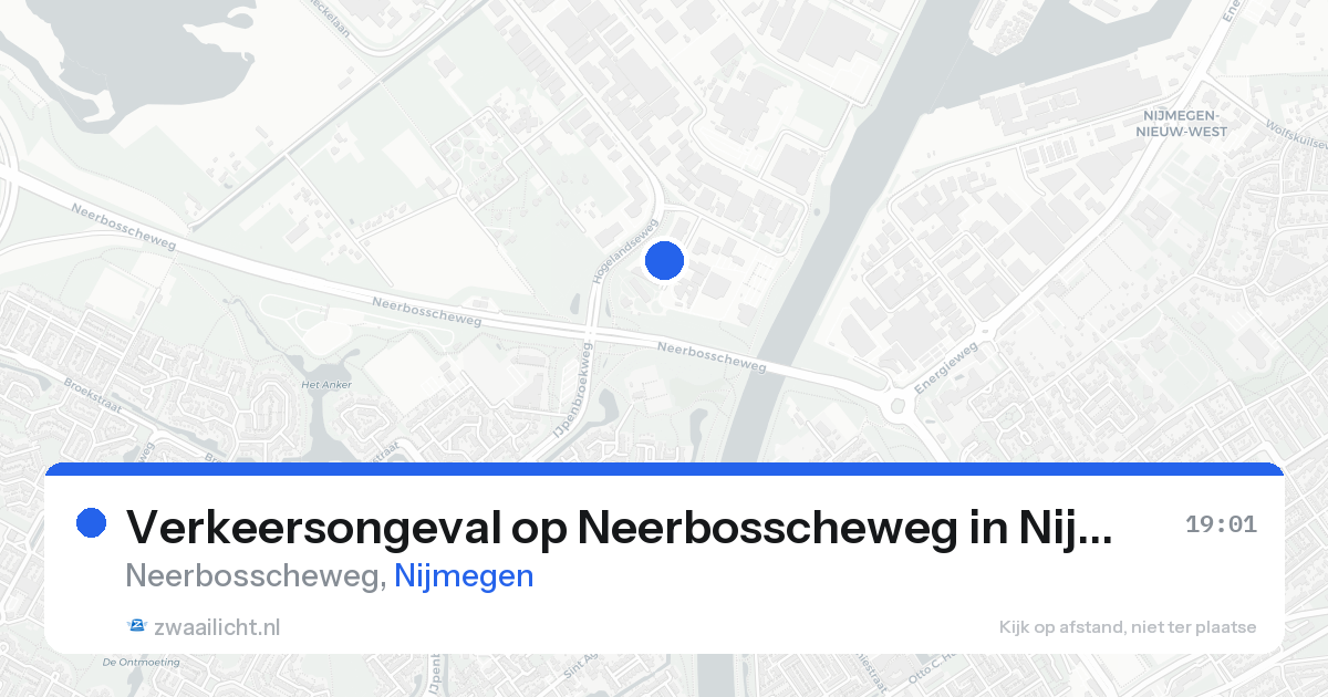 Verkeersongeval op Neerbosscheweg in Nijmegen — 17 aug 2026
