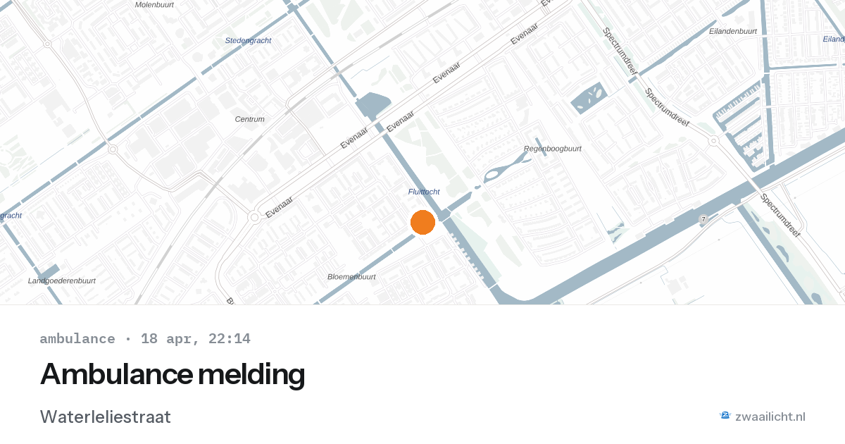 Ambulance melding — 18 apr 2026