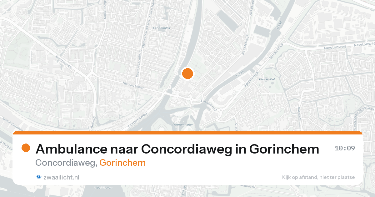 Ambulance naar Concordiaweg in Gorinchem — 26 mei 2026