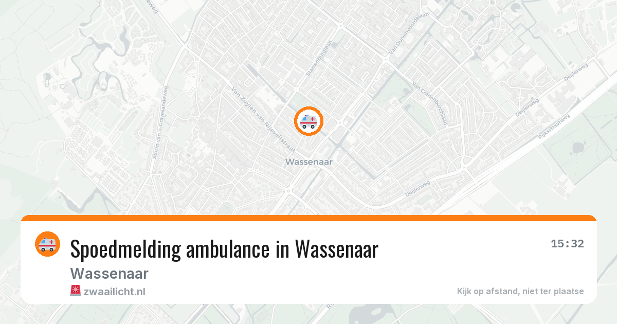 Spoedmelding ambulance in Wassenaar — 7 jul 2026