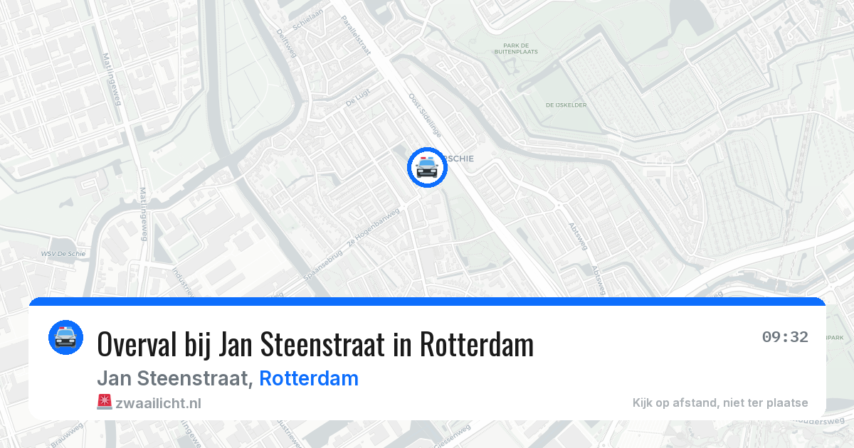 Overval bij Jan Steenstraat in Rotterdam — 14 mei 2026