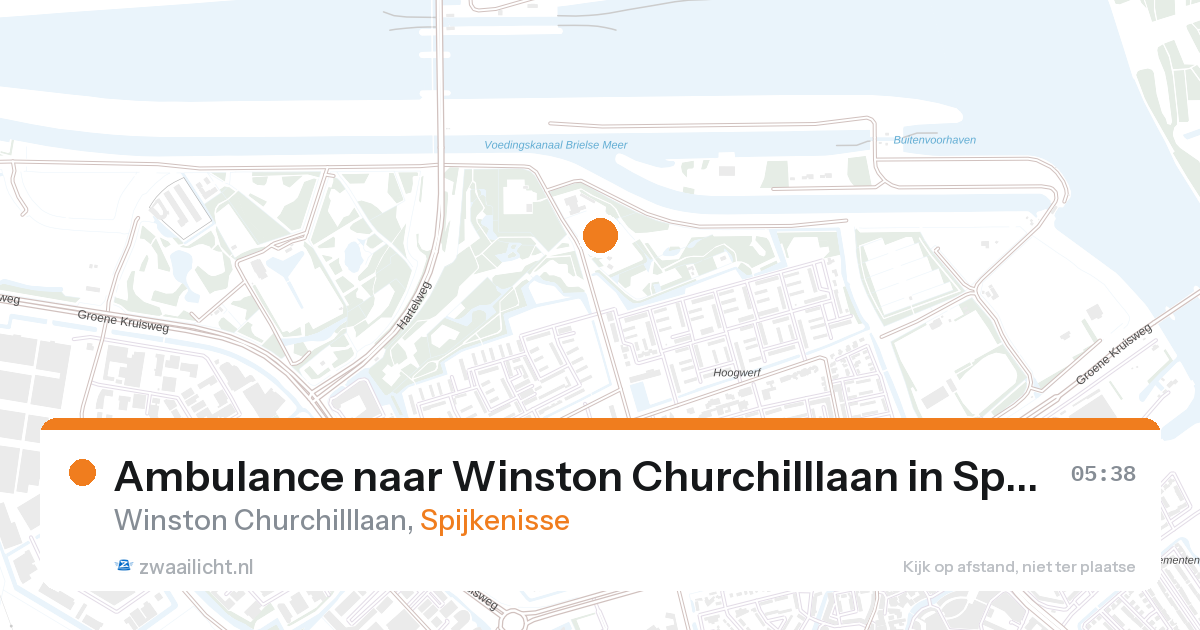 Ambulance naar Winston Churchilllaan in Spijkenisse — 18 jul 2026