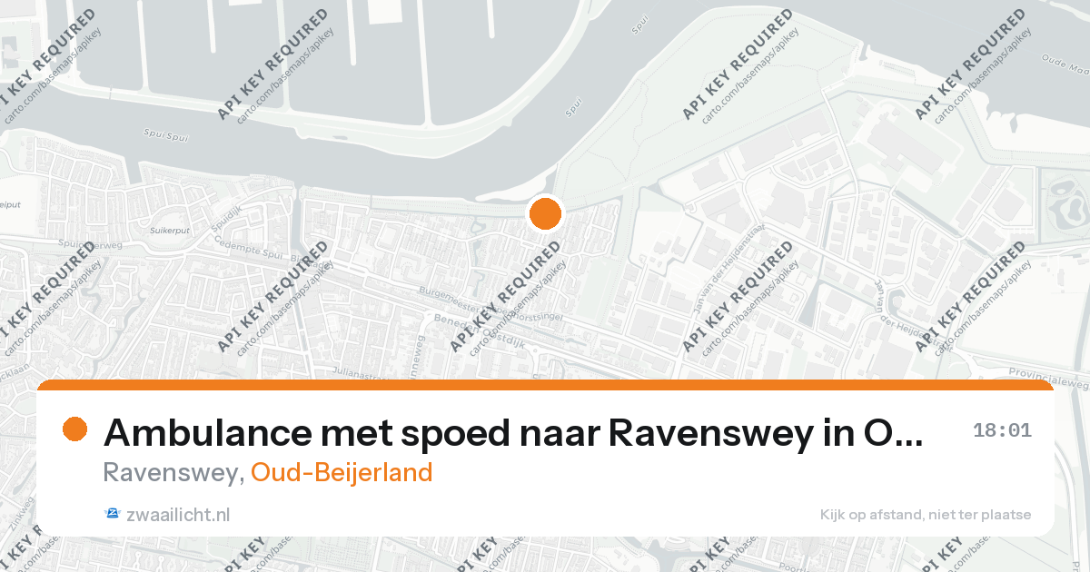 Ambulance met spoed naar Ravenswey in Oud-Beijerland — 26 aug 2026
