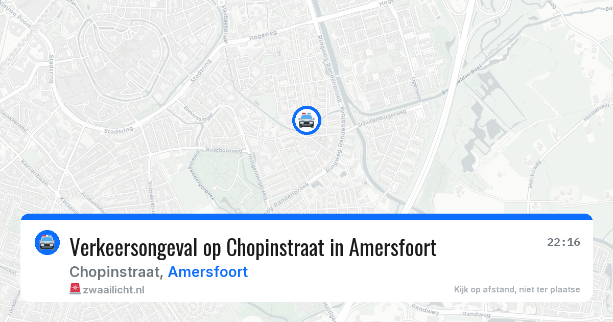 Verkeersongeval op Chopinstraat in Amersfoort — 13 apr 2026