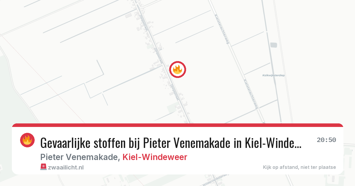 Gevaarlijke stoffen bij Pieter Venemakade in Kiel-Windeweer — 4 jul 2026