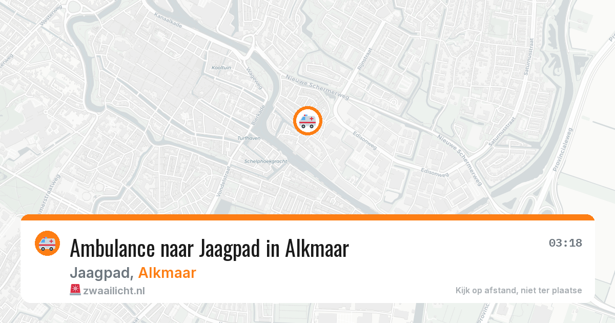 Ambulance naar Jaagpad in Alkmaar — 6 aug 2026