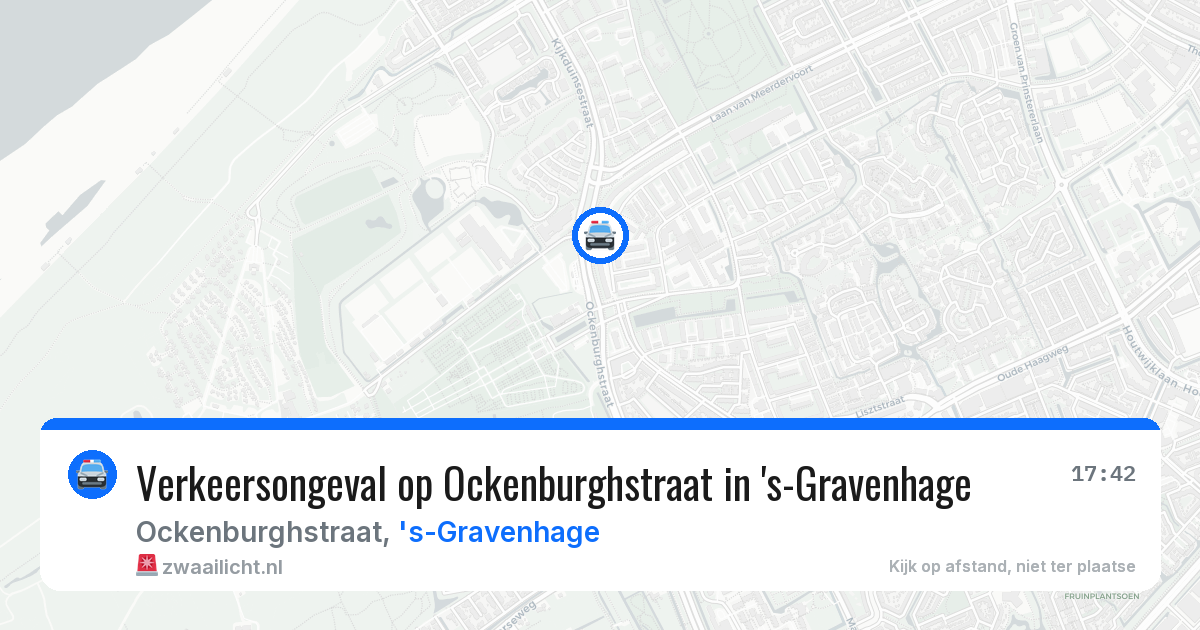 Verkeersongeval op Ockenburghstraat in 's-Gravenhage — 21 mei 2026