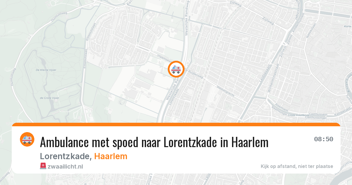 Ambulance met spoed naar Lorentzkade in Haarlem — 23 jul 2026