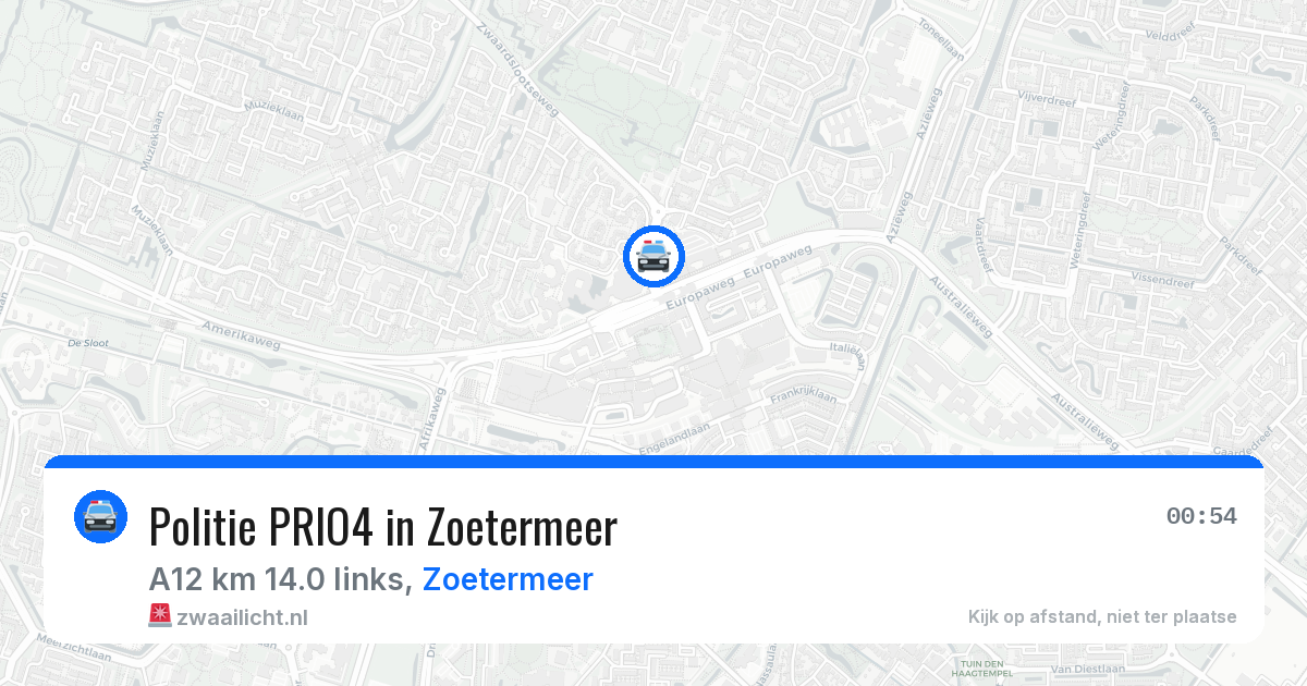 Politie PRIO4 in Zoetermeer — 5 mei 2026 | 🚨 Zwaailicht.nl