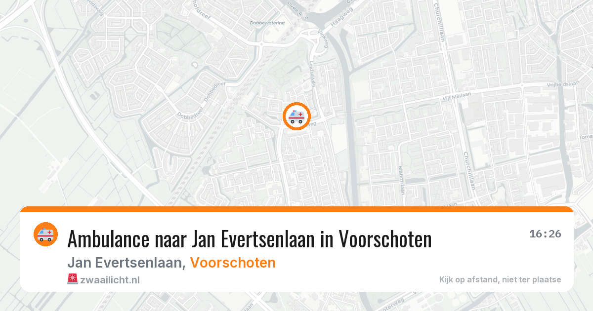 Ambulance naar Jan Evertsenlaan in Voorschoten — 30 jul 2026