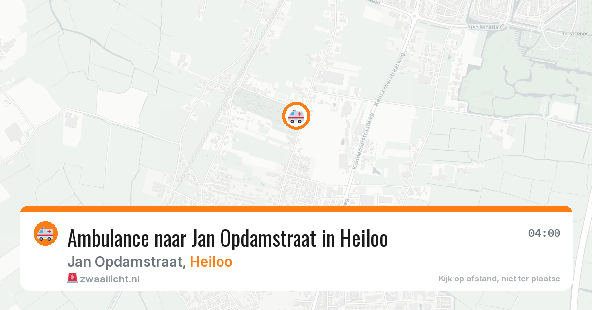Ambulance naar Jan Opdamstraat in Heiloo — 29 jul 2026