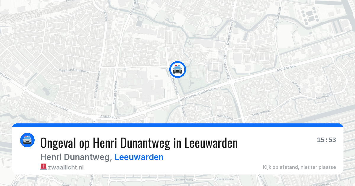 Ongeval op Henri Dunantweg in Leeuwarden — 28 jul 2026