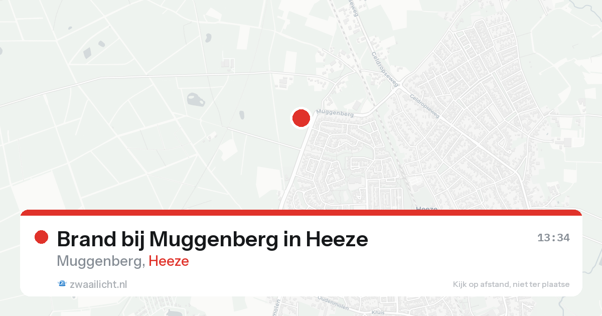 Brand bij Muggenberg in Heeze — 15 aug 2026