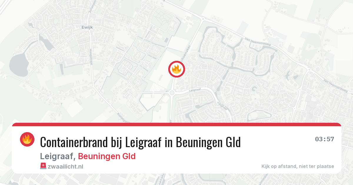 Containerbrand bij Leigraaf in Beuningen Gld — 15 jul 2026