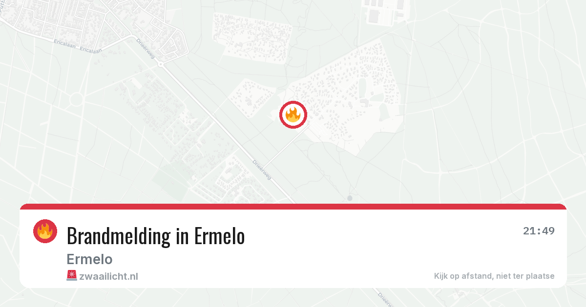 Brandmelding in Ermelo — 19 mrt 2026