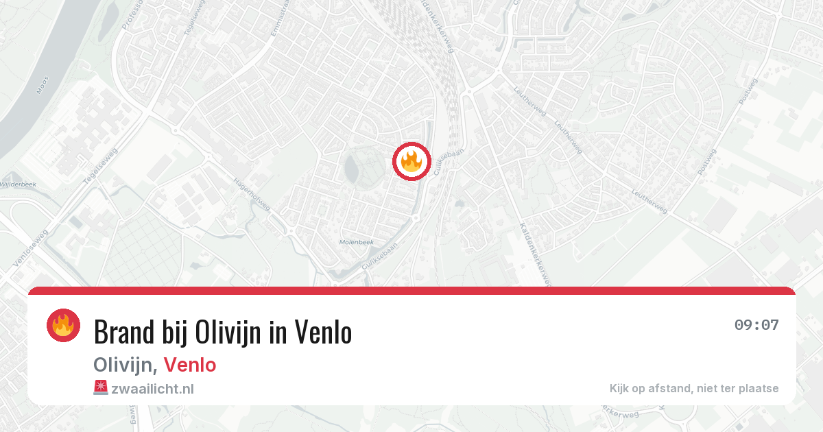 Brand bij Olivijn in Venlo — 12 mei 2026