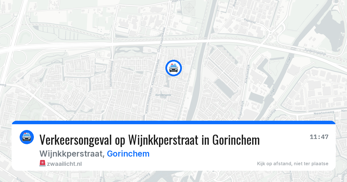 Verkeersongeval op Wijnkkperstraat in Gorinchem — 2 jul 2026