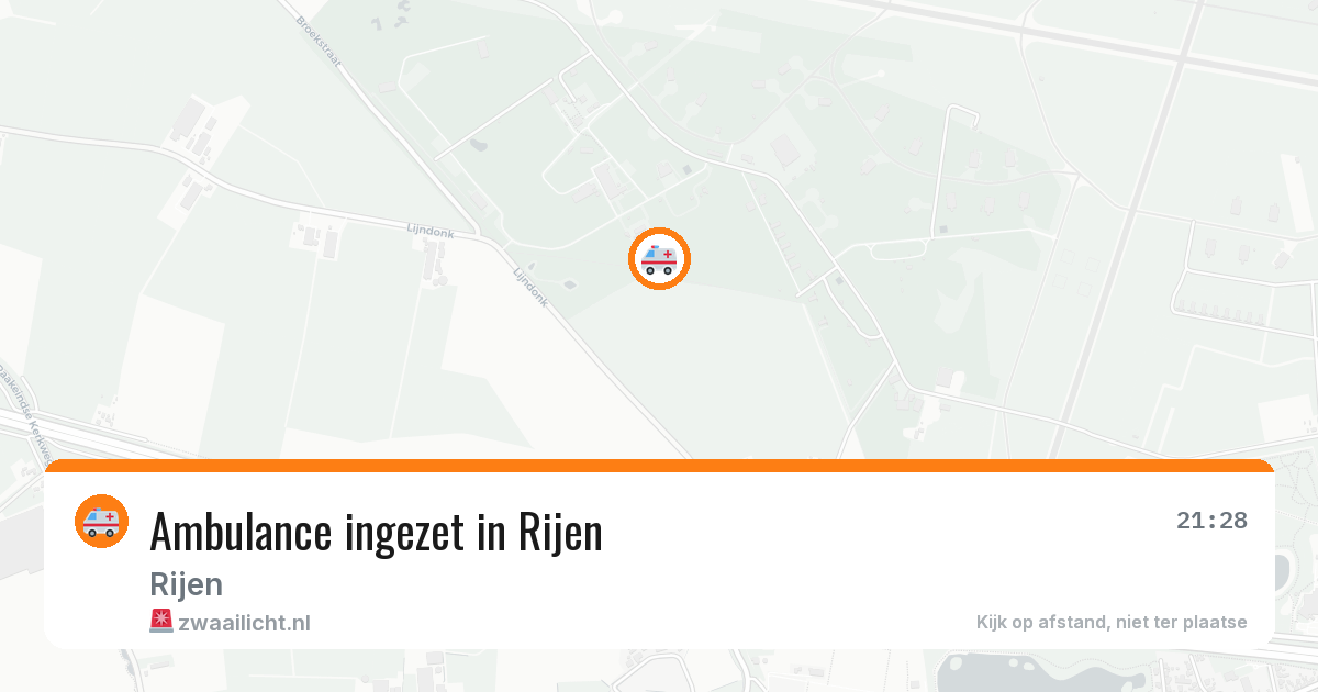 Ambulance ingezet in Rijen — 12 aug 2026
