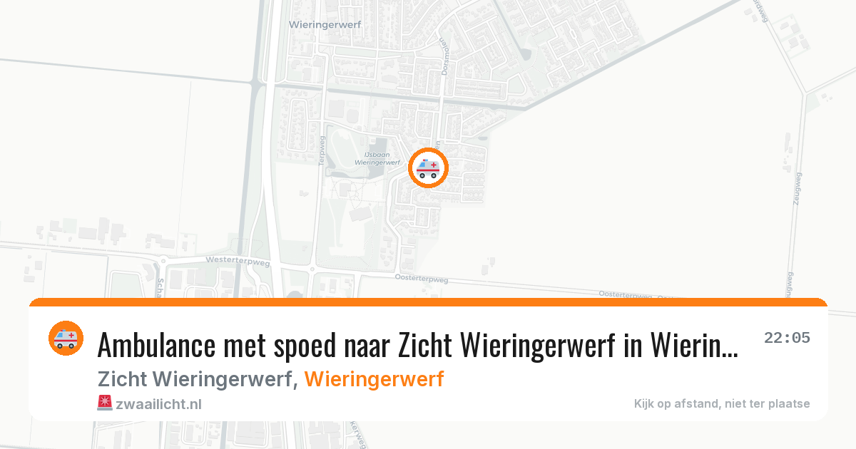 Ambulance met spoed naar Zicht Wieringerwerf in Wieringerwerf — 9 mei 2026