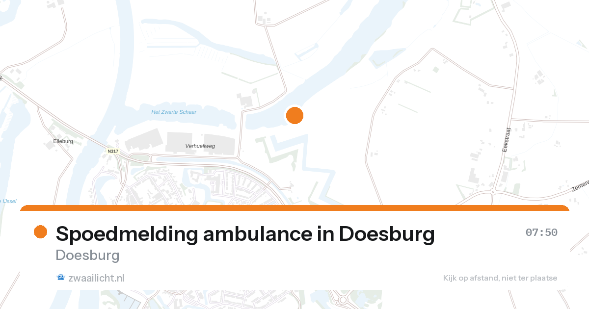 Spoedmelding ambulance in Doesburg — 26 aug 2026