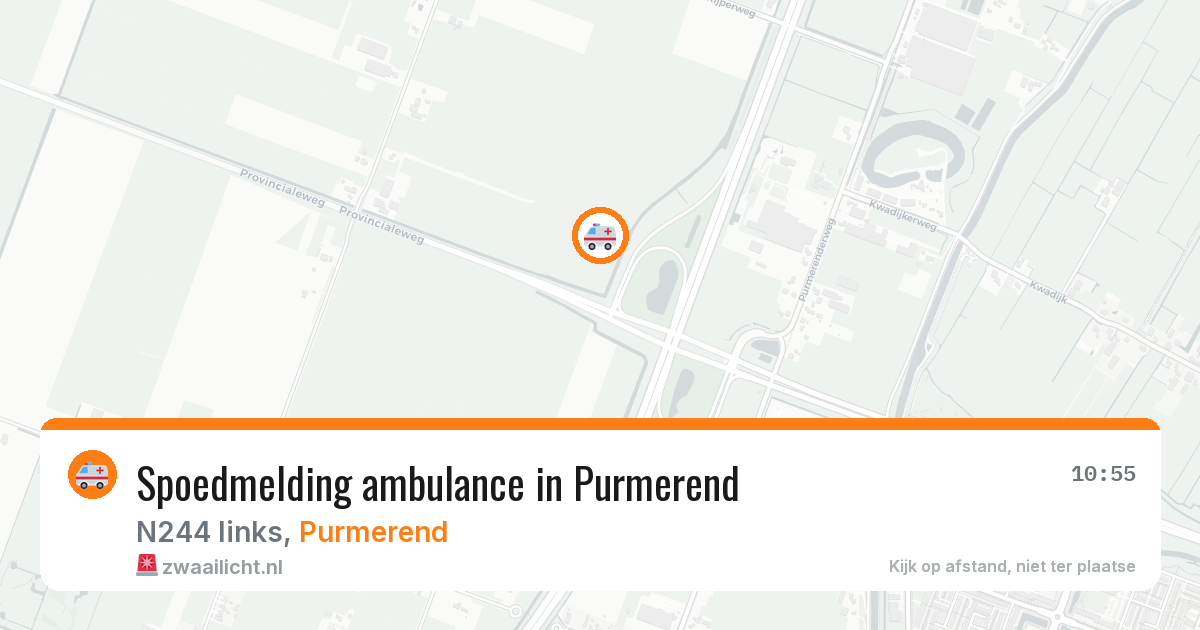 Spoedmelding ambulance in Purmerend — 12 aug 2026