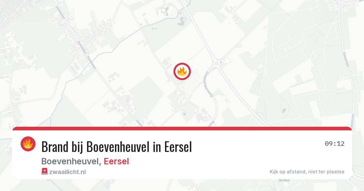 Brand bij Boevenheuvel in Eersel — 28 jun 2026