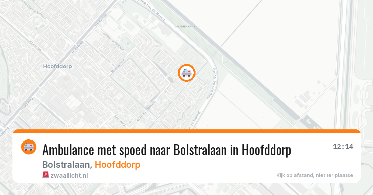Ambulance met spoed naar Bolstralaan in Hoofddorp — 1 jul 2026