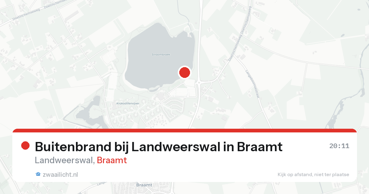 Buitenbrand bij Landweerswal in Braamt — 22 aug 2026