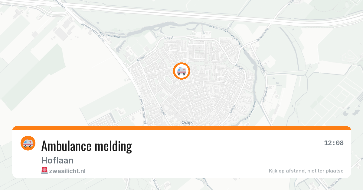 Ambulance melding — 6 mei 2026