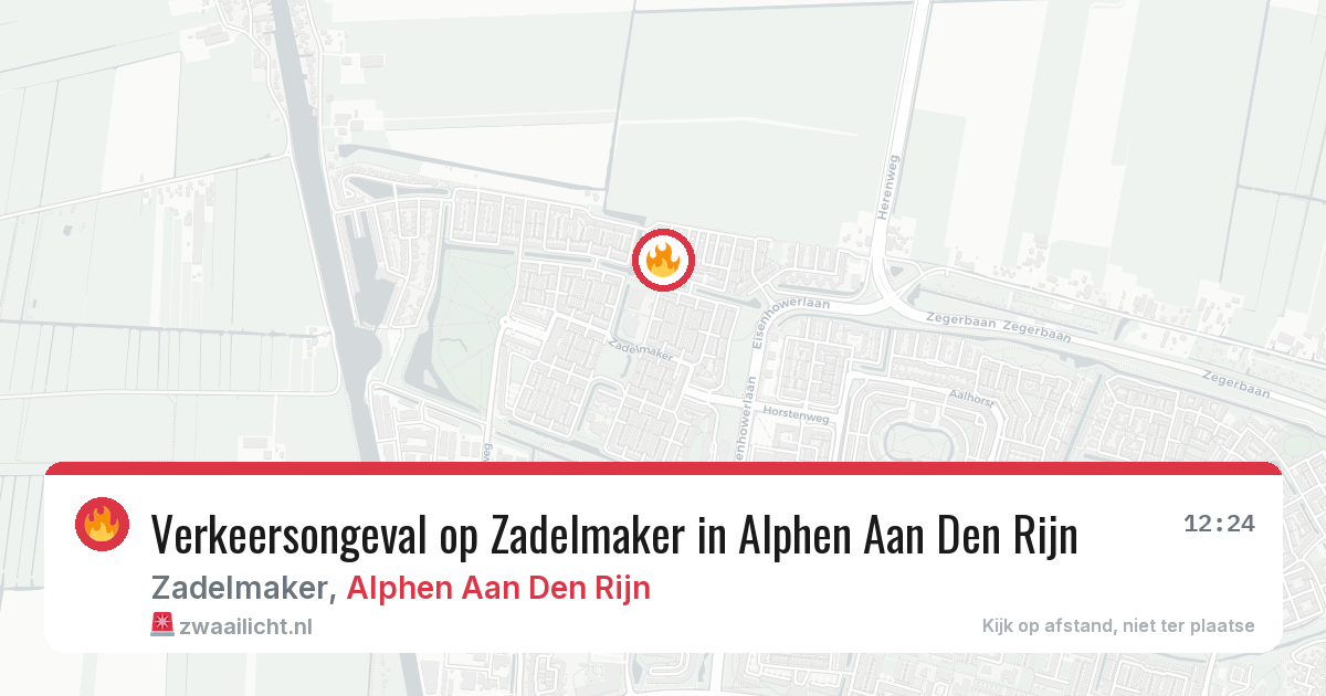 Verkeersongeval op Zadelmaker in Alphen Aan Den Rijn — 6 apr 2026