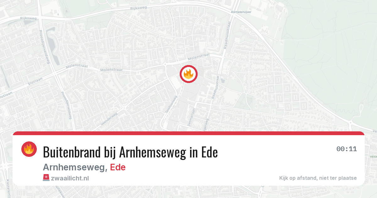 Buitenbrand bij Arnhemseweg in Ede — 2 aug 2026