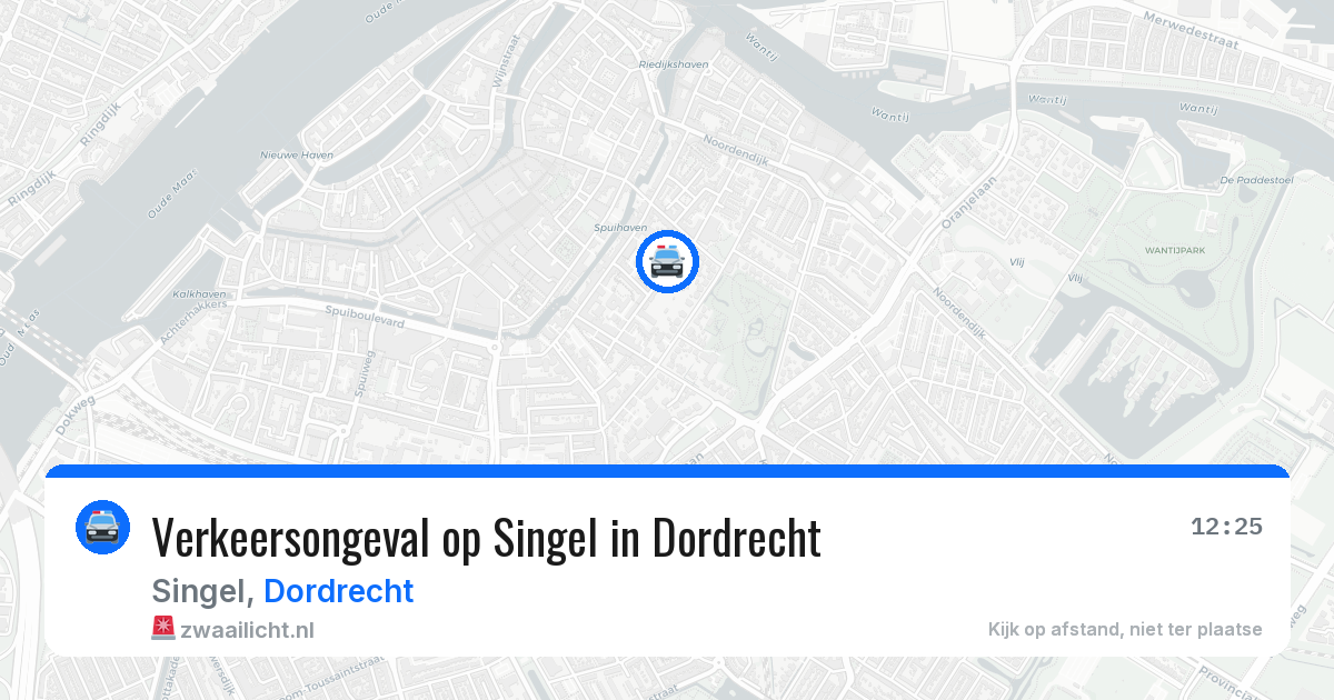 Verkeersongeval op Singel in Dordrecht — 11 mrt 2026