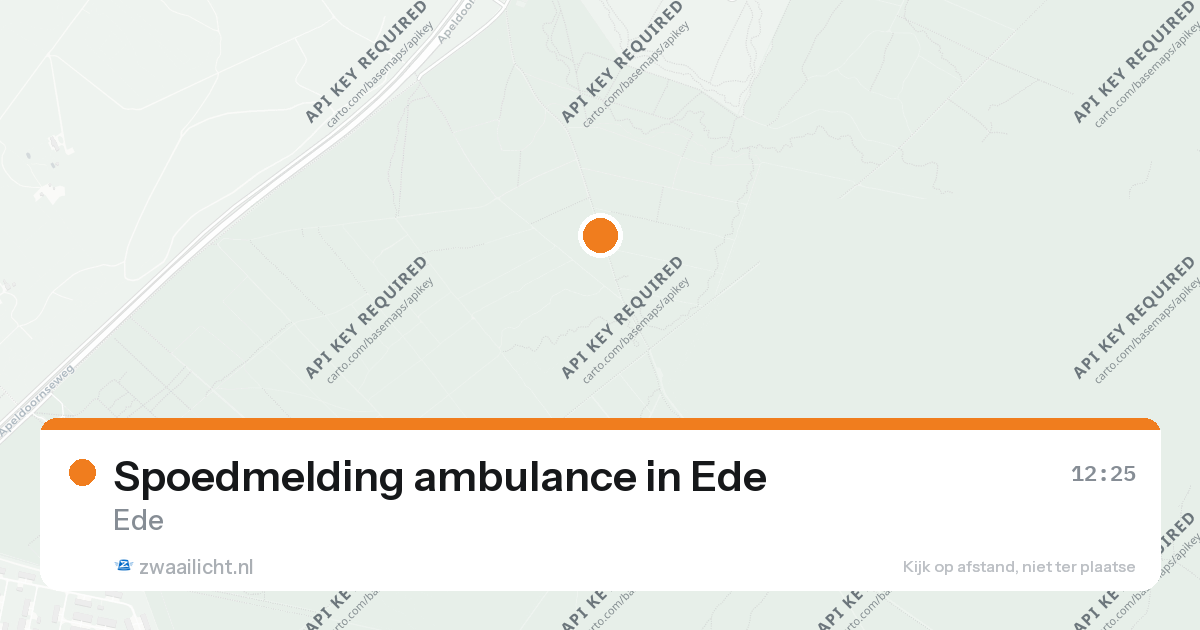 Spoedmelding ambulance in Ede — 26 aug 2026