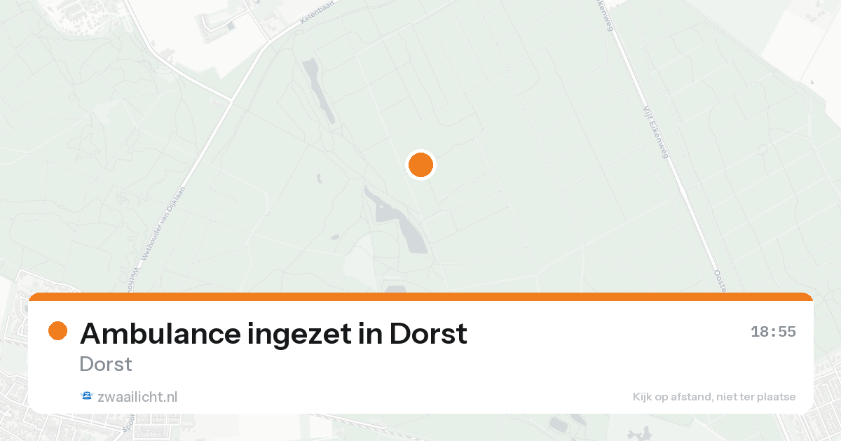Ambulance ingezet in Dorst — 15 aug 2026