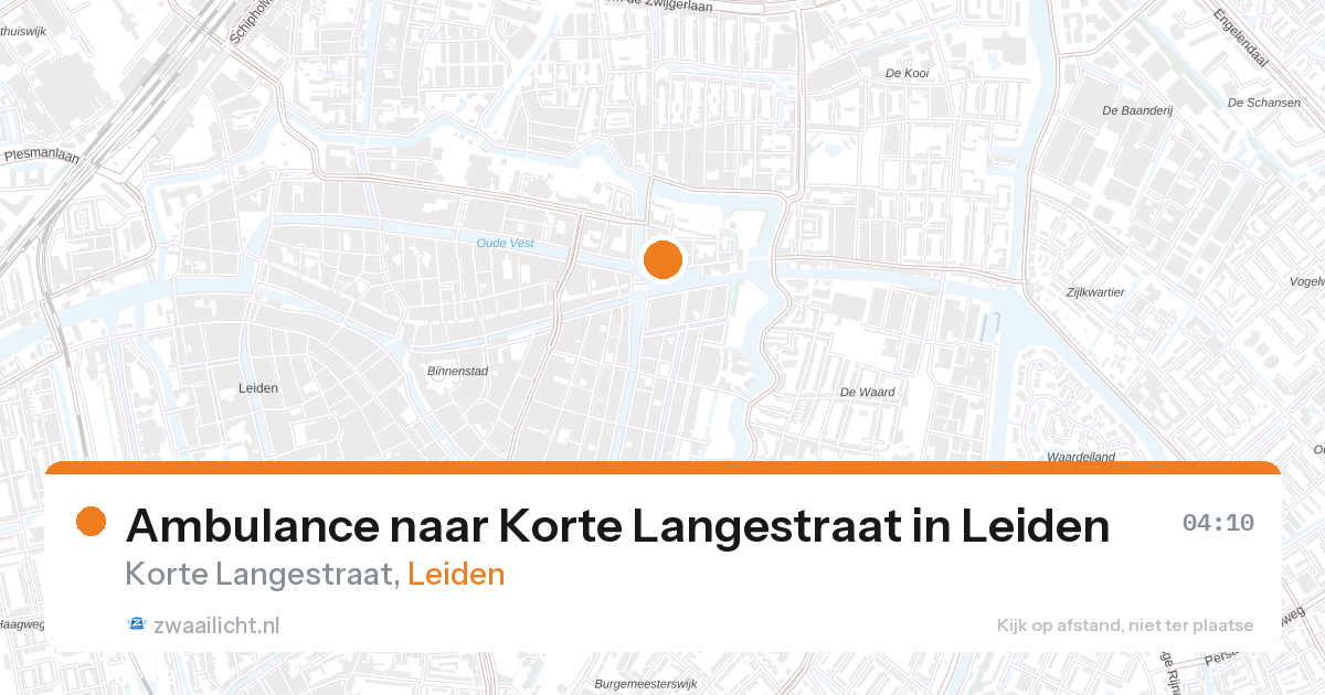 Ambulance naar Korte Langestraat in Leiden — 7 feb 2026