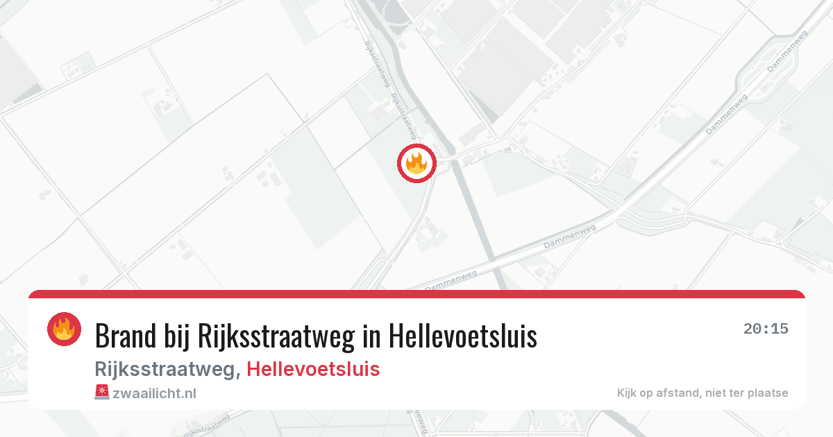 Brand bij Rijksstraatweg in Hellevoetsluis — 8 apr 2026