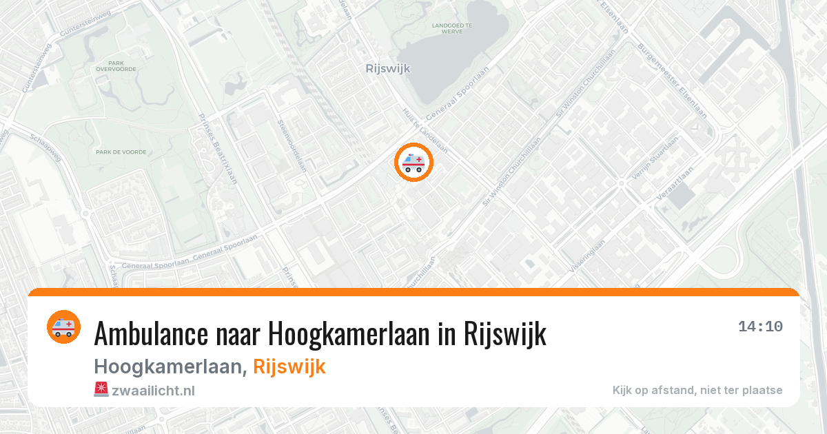 Ambulance naar Hoogkamerlaan in Rijswijk — 29 jun 2026