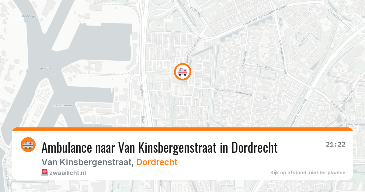 Ambulance naar Van Kinsbergenstraat in Dordrecht — 10 apr 2026